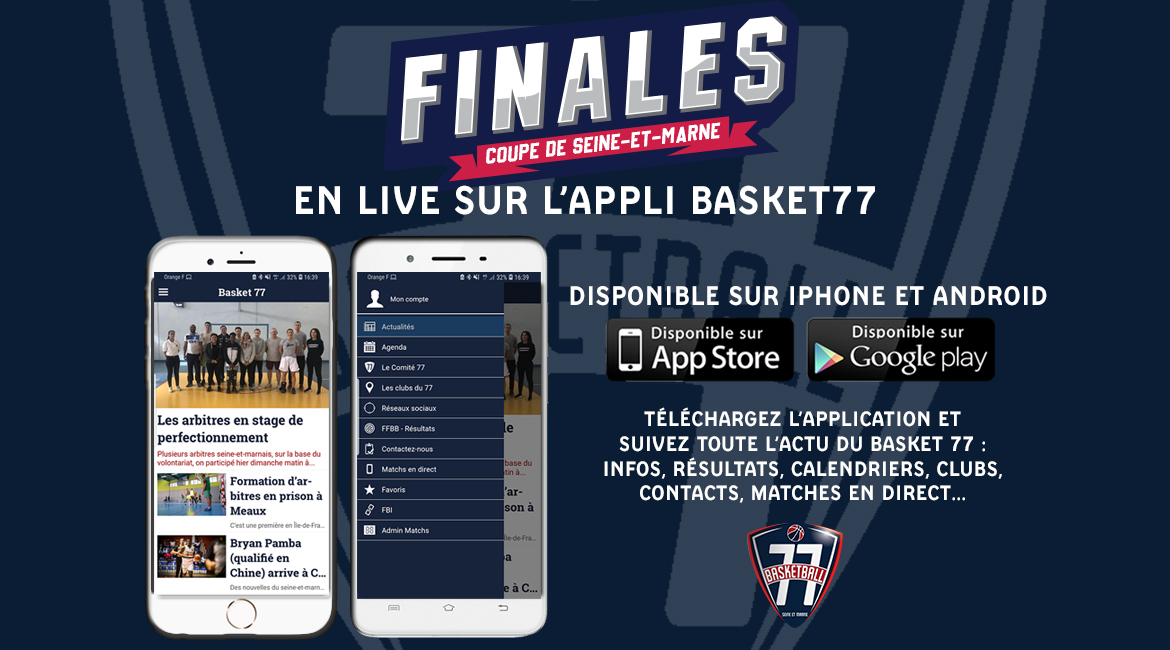 Finales de la Coupe de SeineetMarne Basket77