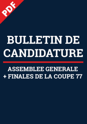 Bulletin de Candidature AG + Finales Coupe 77