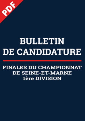 Bulletin de candidature finales 1ère D