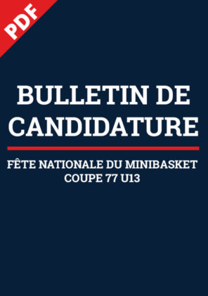 Bulletin de Candidature FNMB et Coupe 77 U13